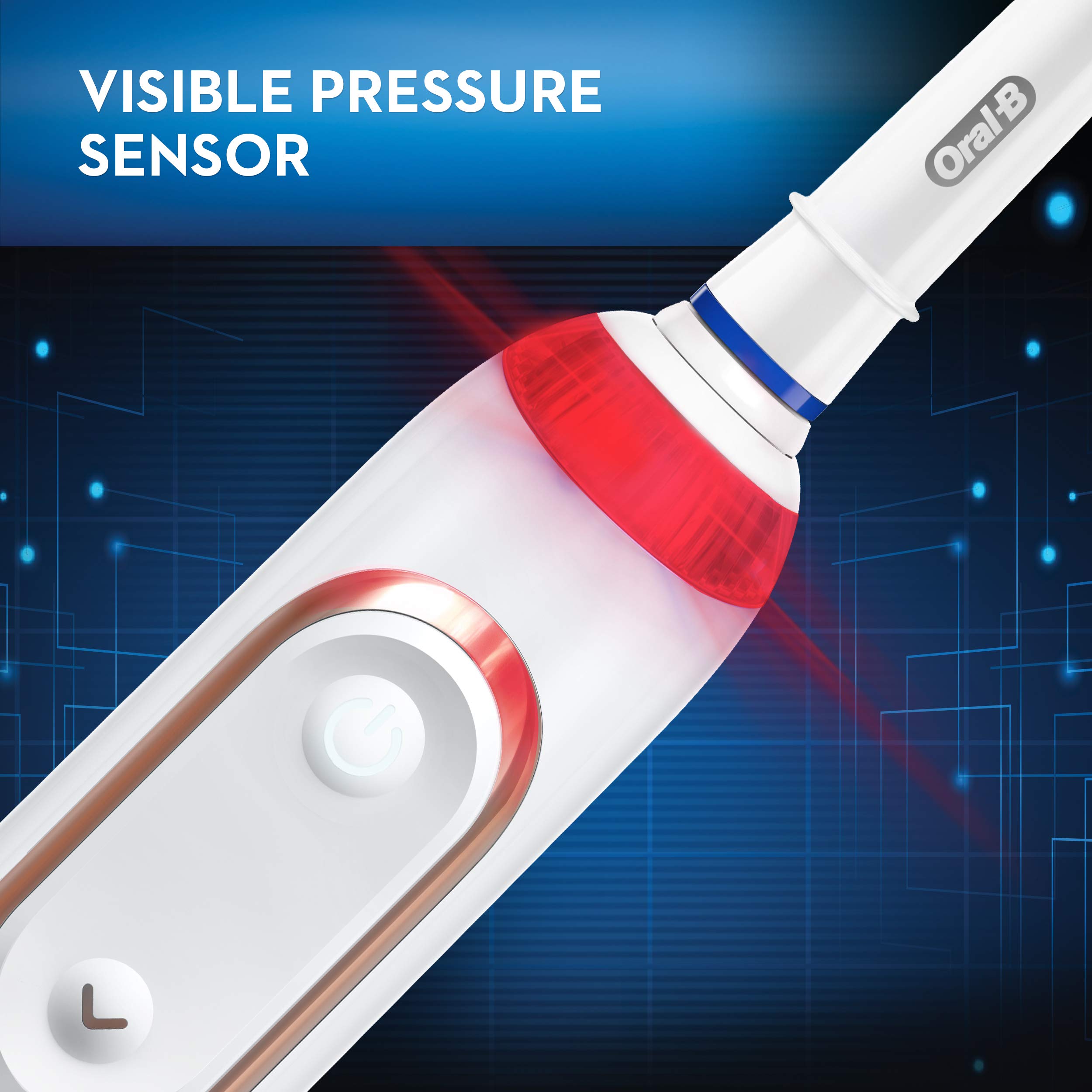 Oral-B Pro 6000 Smart Series Electric Toothbrush with Bluetooth Connectivity, Rose Gold - Perfect for Travel & Daily Oral Care Routine