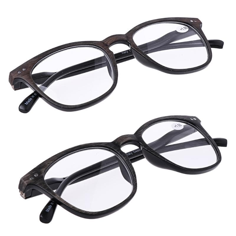 Wood Grain Reading Glasses - Stylish & Comfortable for Reading, Working, and Computer Use - Perfect for Home, Office, and Daily Wear