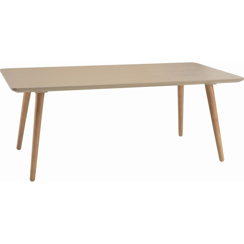 Modern Rectangular Coffee Table in Taupe - Stylish Living Room Furniture for Small Spaces, Home Decor & Entertainment Areas