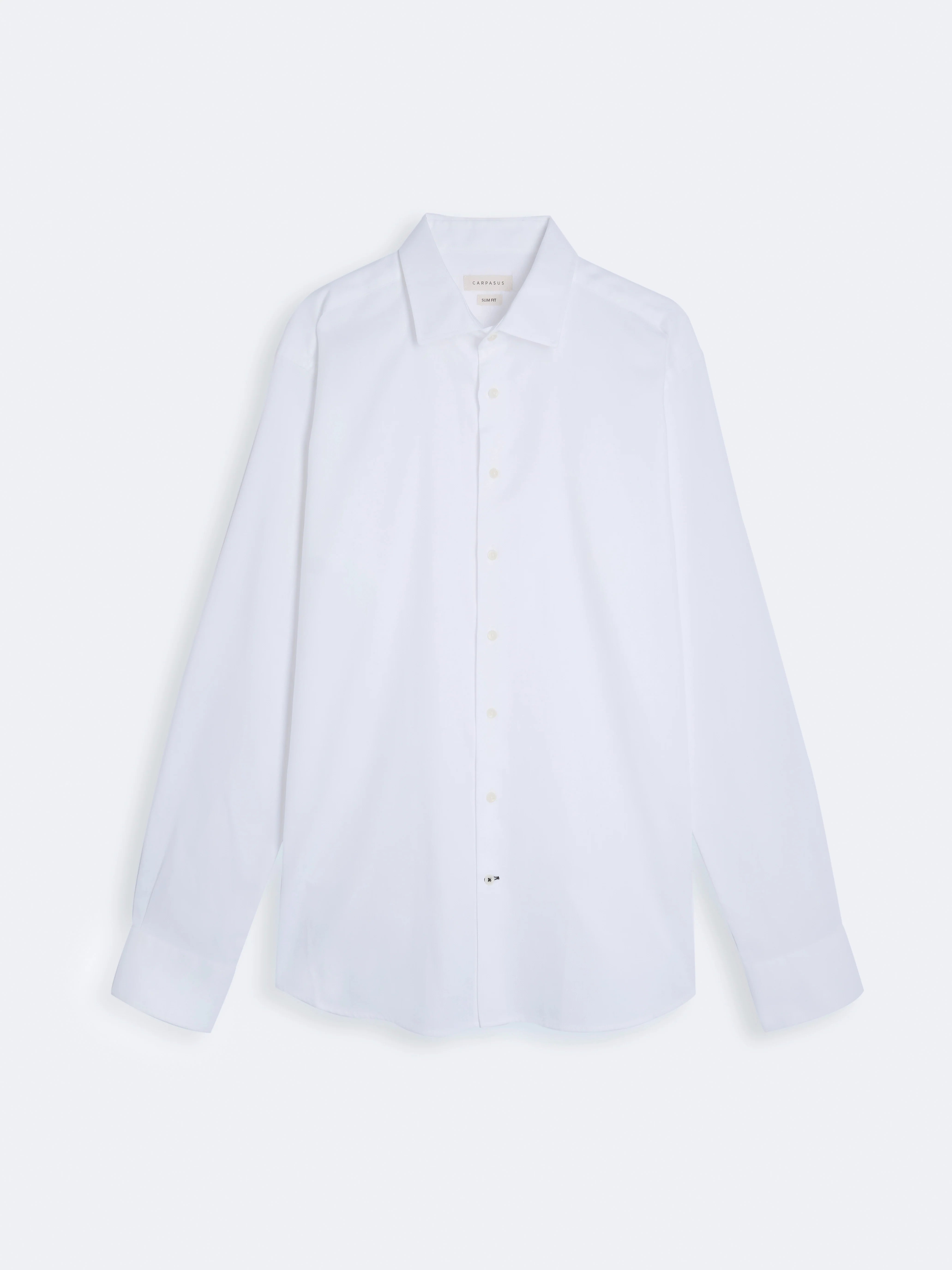 Premium Men's Dress Shirt Porto White - Formal Business Attire for Office, Wedding & Special Occasions