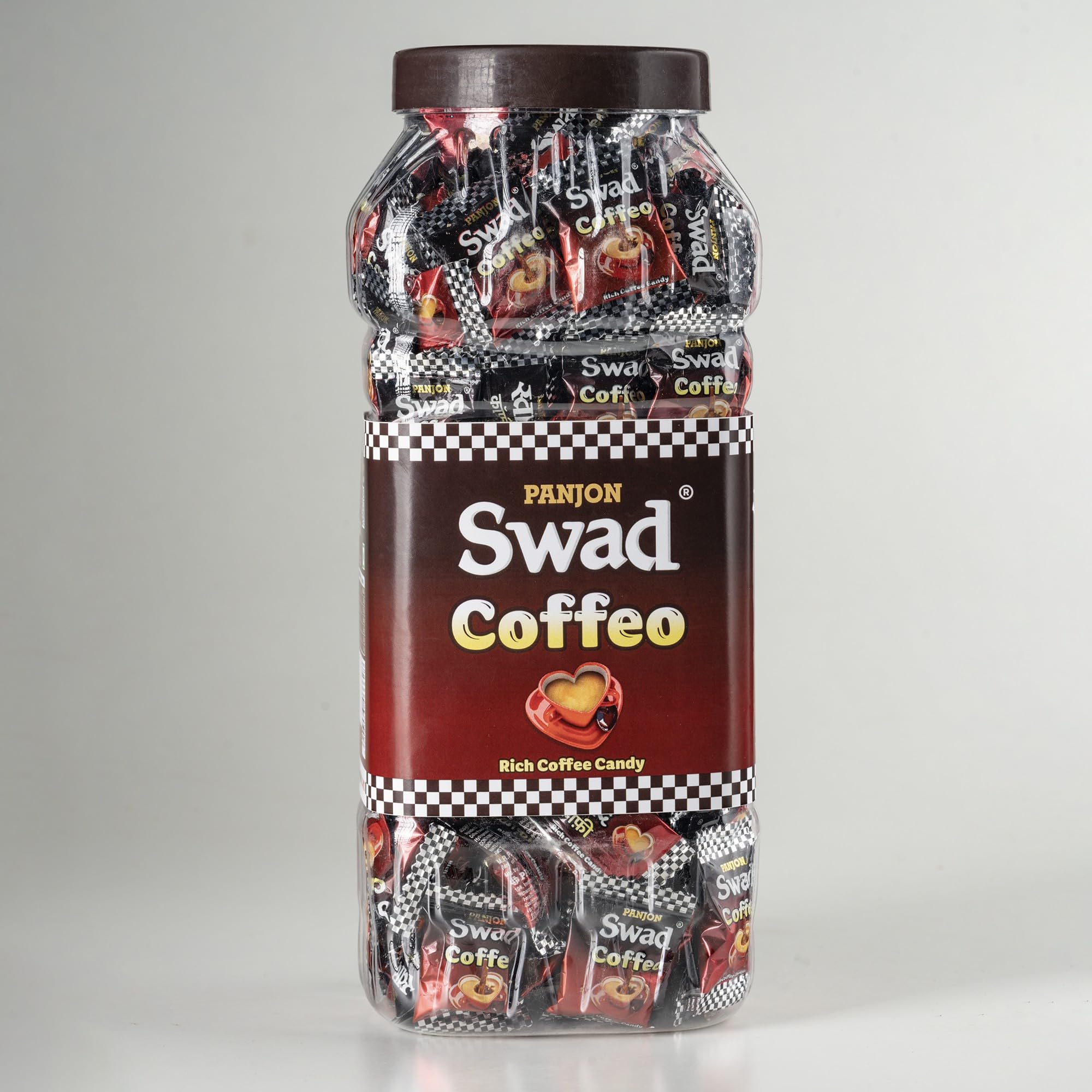 Premium Swad Coffee Candy - Rich & Bold Coffee Flavor Made with Strong Coffee Beans & Coffeo Toffee - 500g Jar - Perfect for Office Snacks, Gifts & Coffee Lovers