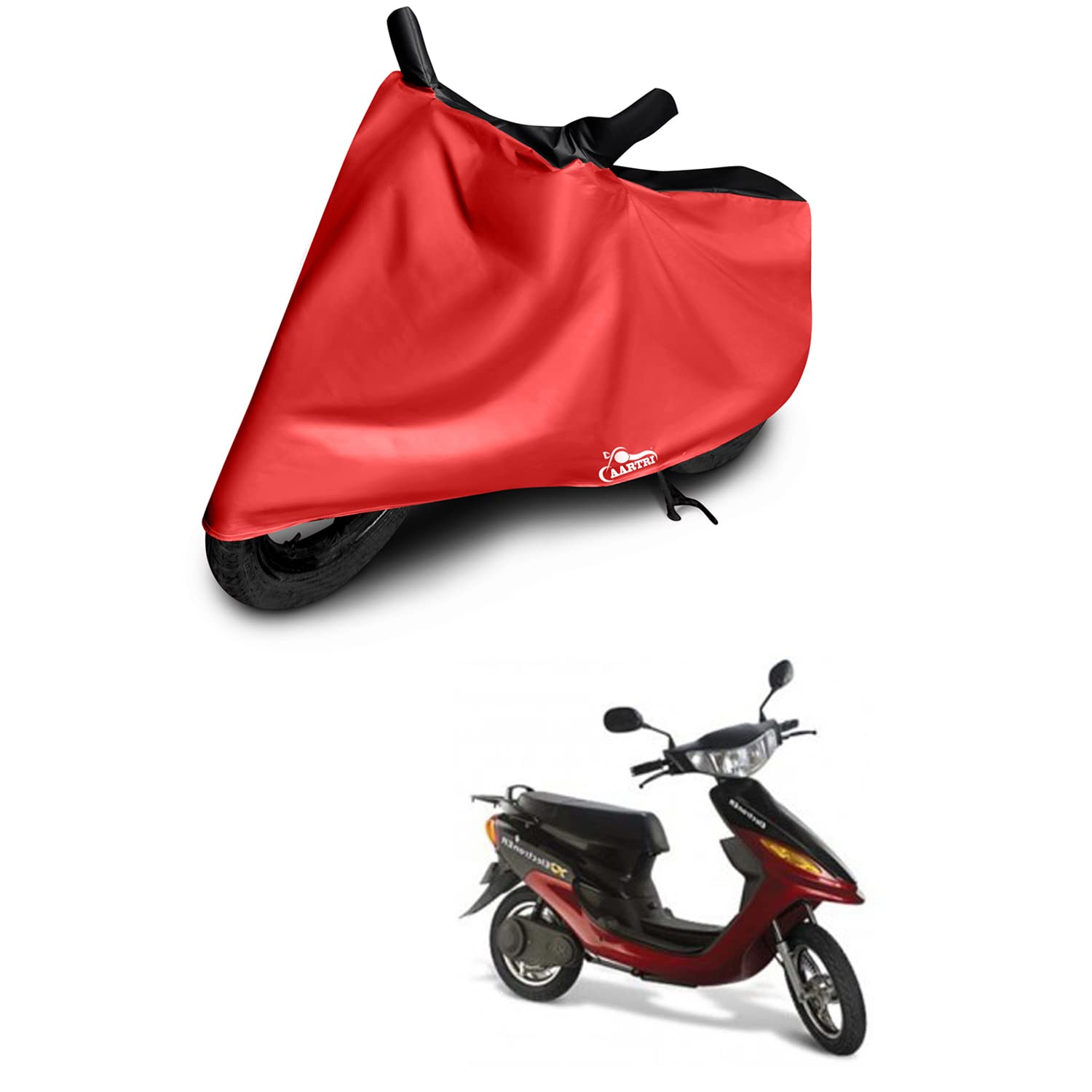 AARTRI UV Protection Dustproof Body Cover for Indus Yo Electron ER 2022 (BS-2,3,4,6) - Strip Black | Motorcycle Accessories for Sun & Dirt Protection