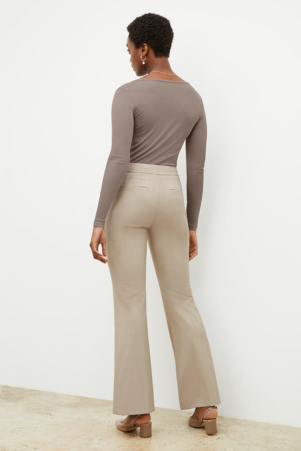 Horton Pant - Washable Wool Twill Pants for Men & Women | Natural Melange Color | Comfortable Office Wear & Casual Outfits