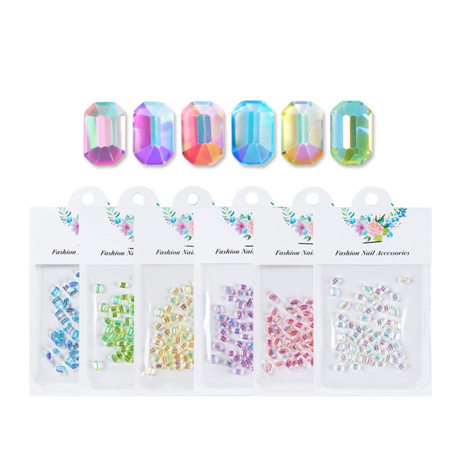 French Tip Nail Guides - Green Sugar Nail Drill Bits, Octagonal Ice Penetrating Resin Flat Bottom Paste Drills (50pcs) with Leaf Nail Decals - Perfect for Salon, DIY Manicures & Nail Art Designs