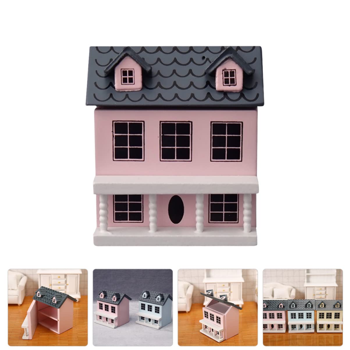 Miniature Wooden Dollhouse Kit - DIY Christmas Village House Model for Kids & Collectors | Perfect for Holiday Decor, Gift Giving & Creative Play