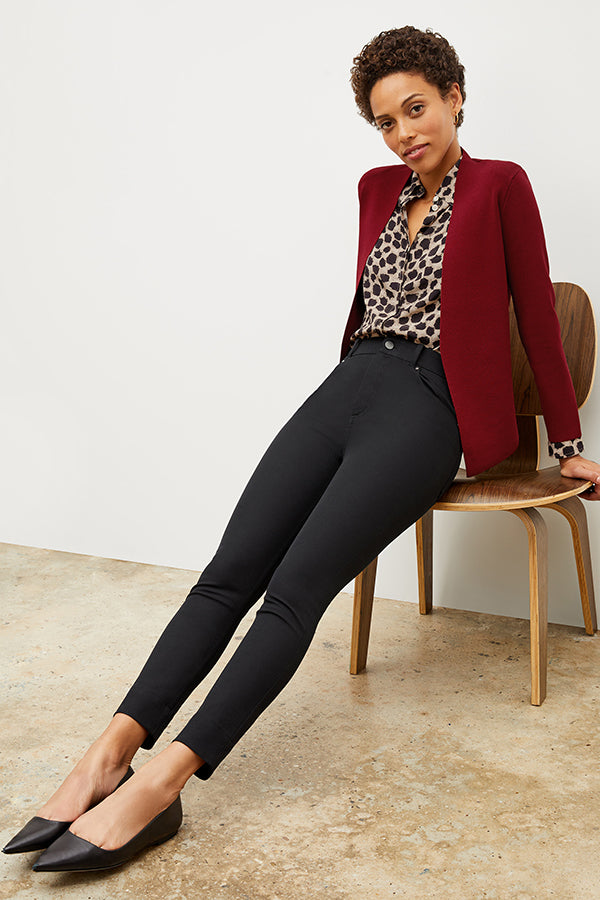 Eco-Friendly Better Than Denim Jeans for Women - Sammataro Black Stretch Pants | Perfect for Casual Wear, Work & Everyday Outfits
