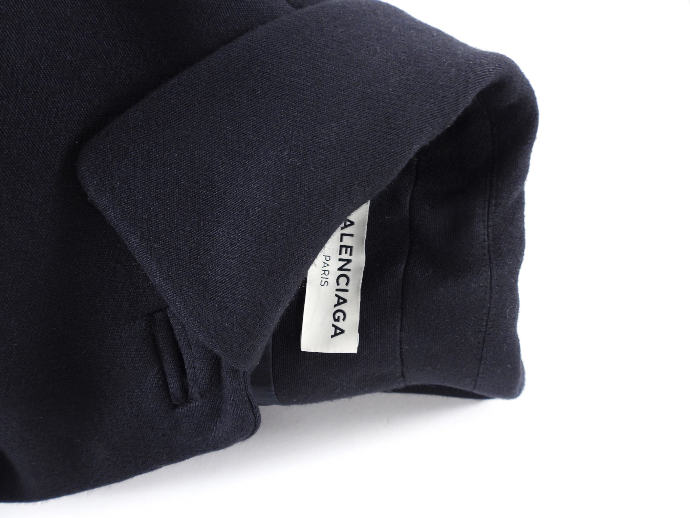 Balenciaga by Alexander Wang Pre Fall 2015 Black Wool Coat - Women's Luxury Outerwear for Fall & Winter Fashion | Perfect for Office, Parties & Special Occasions