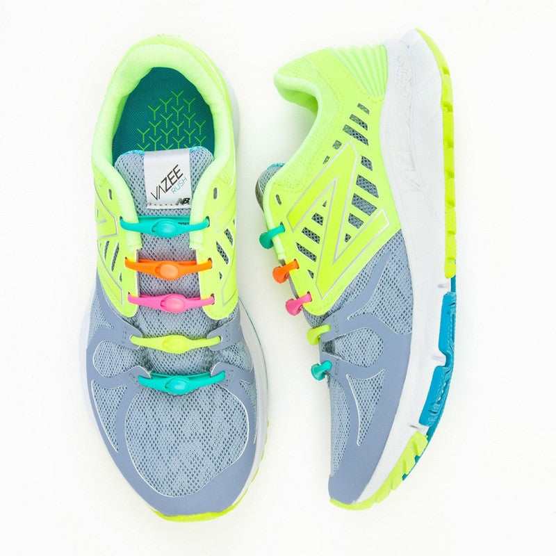 HICKIES No-Tie Elastic Shoelaces for Sneakers & Casual Shoes - Multi-Color Pack (6 Pairs) - Perfect for Running, Walking, and Everyday Comfort