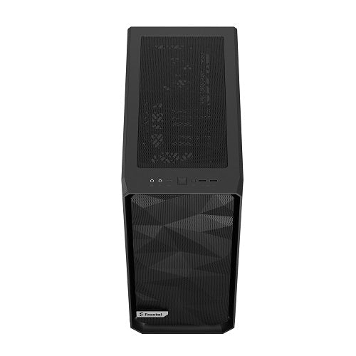 Meshify 2 Compact Solid Side Panel ATX PC Case - Black | High Airflow Mid-Tower Computer Case for Gaming & Workstation Builds | Perfect for Home Office & Gaming Setup