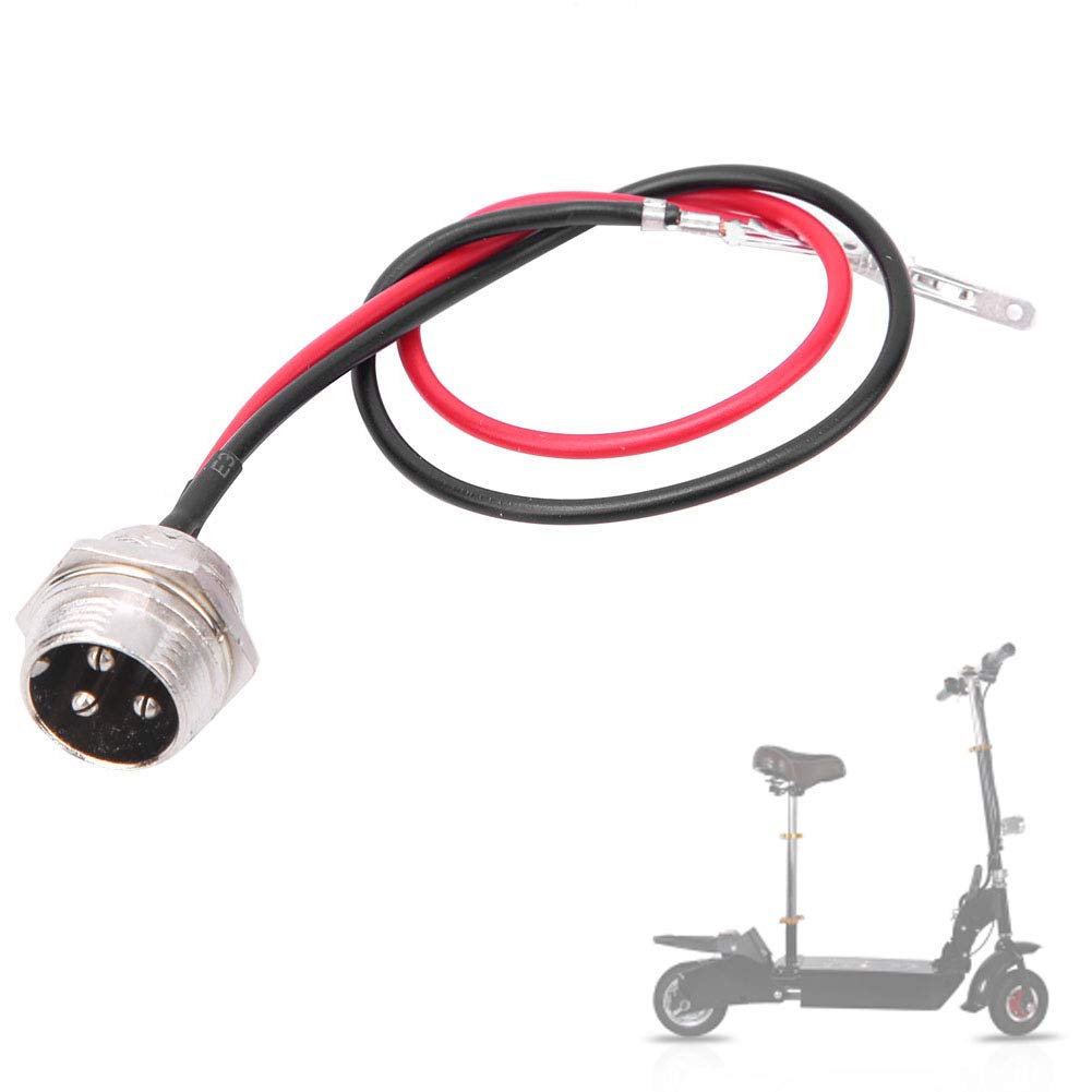 6-Pack Electric Scooter Charger Port with 3-Pin Connector - 48V Replacement Charging Cable Kit for Xiaomi, Segway & More - Perfect for Home, Commuting & Outdoor Use