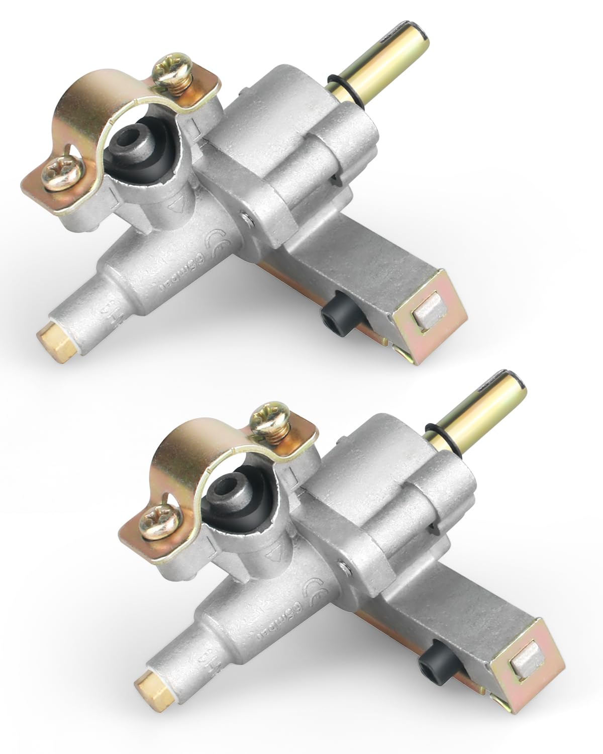 2-Pack Blackstone 22 Inch Gas Grill Griddle Burner Control Valve - Compatible with Models 1666, 1813, 1843 - Replacement Gas Valve with Igniter Port for Outdoor Cooking & Camping Grills