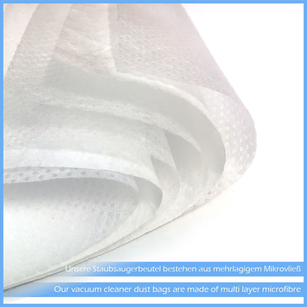 Original: 10 Vacuum Cleaner Bags for Moulinex Models 00.101.584, 00.106.412, 00.106.413, 00.940.002, 1250 Power Clean, 1350 Power Clean - Compatible Replacement Dust Bags for Powerful Home Cleaning