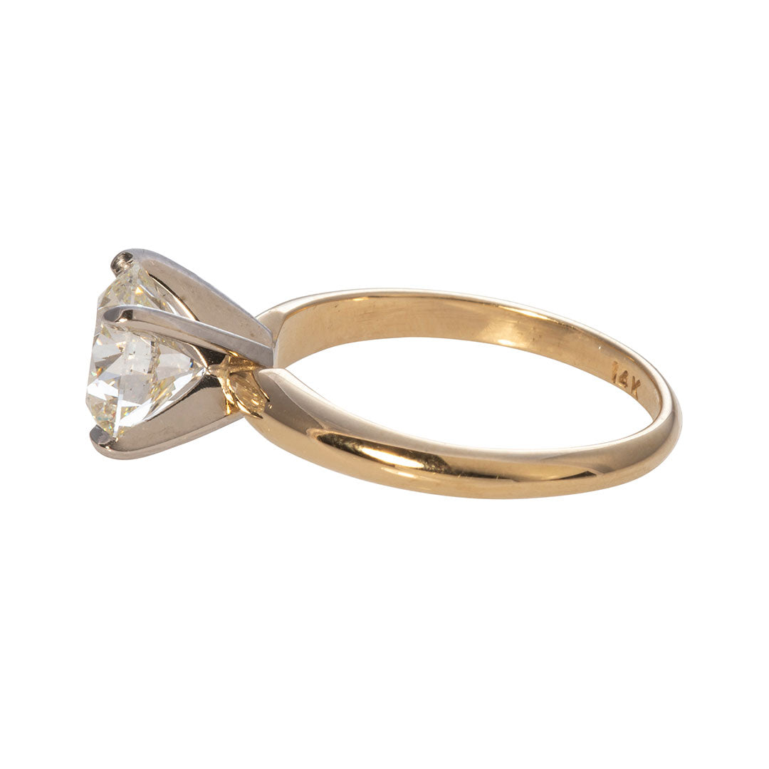 2 Carat J SI1 Round Diamond Solitaire 14K Gold Engagement Ring for Women - Perfect Proposal, Wedding & Anniversary Jewelry Gift