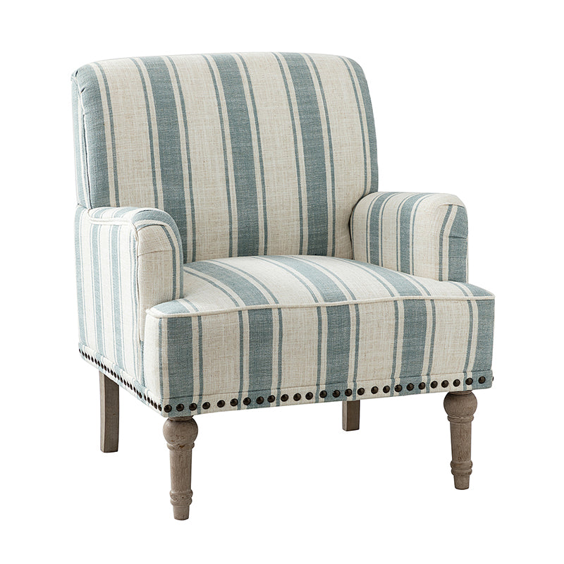 Lecce Armchair - Modern Upholstered Accent Chair for Living Room, Bedroom & Office - Comfortable Lounge Seating with Sturdy Wooden Legs