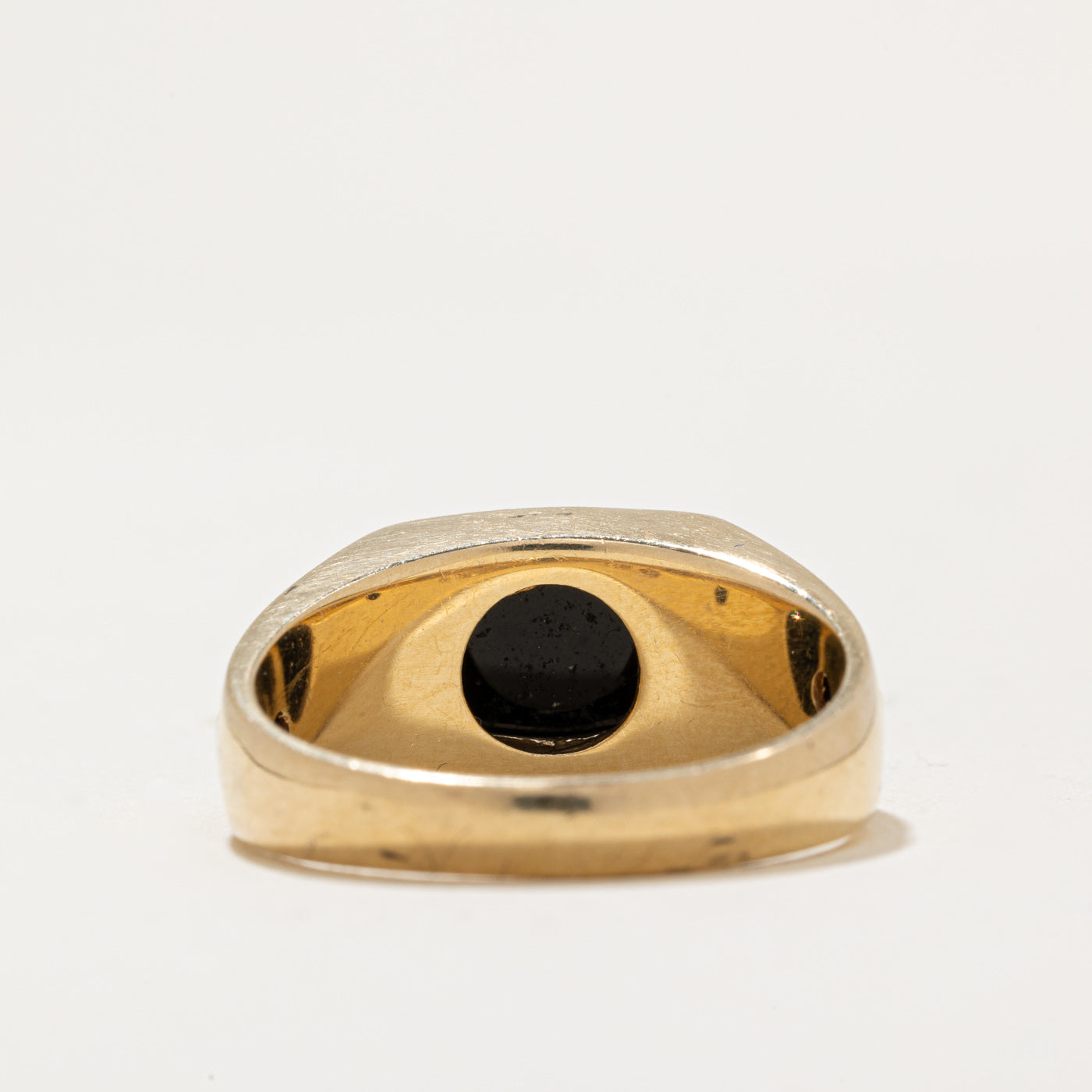 1.60ct Onyx & Diamond Ring for Women - 0.02ctw Genuine Diamond Accents - Size 10.5 - Elegant Black Onyx Jewelry for Evening Wear & Special Occasions