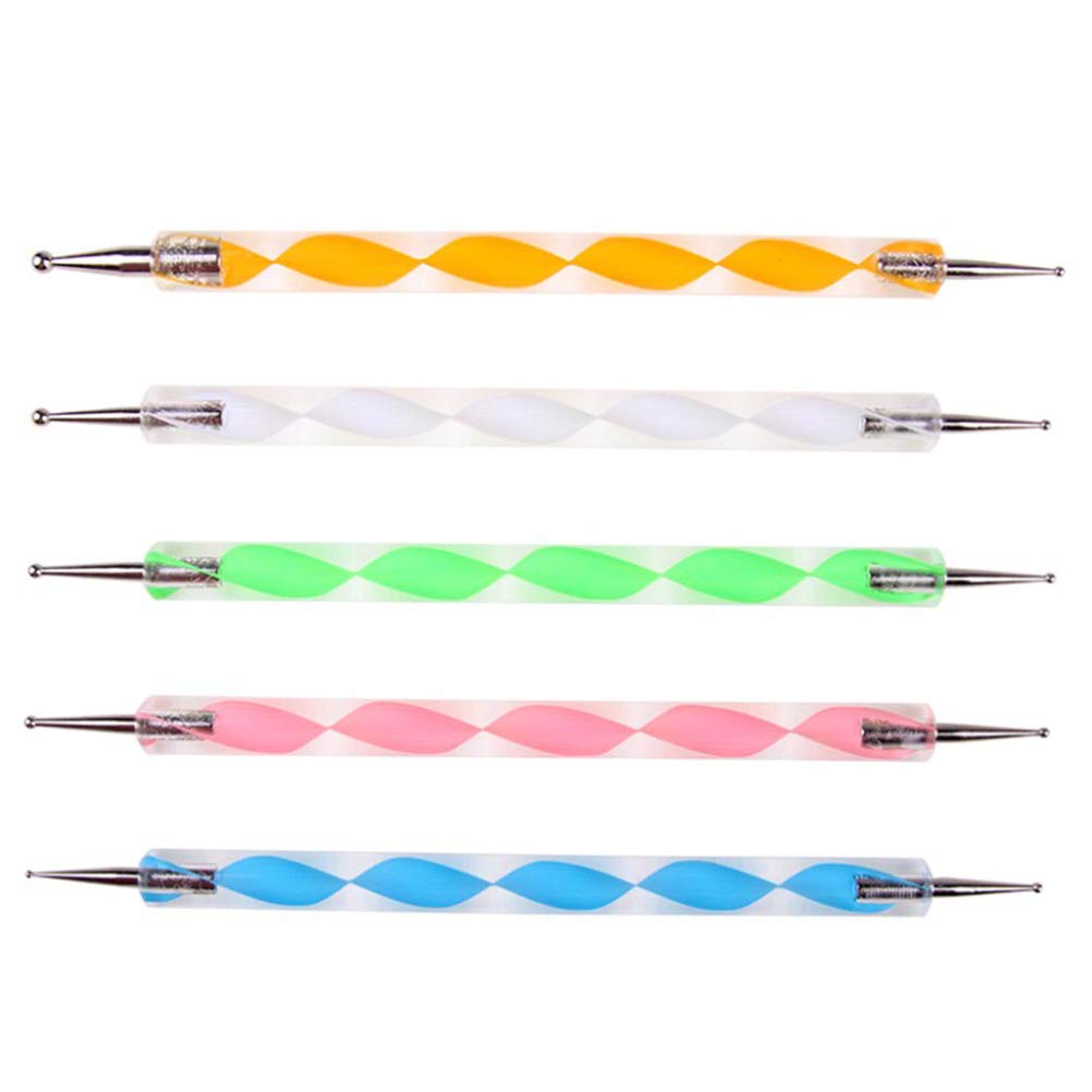 5-Piece Double-Ended Embossing Stylus & Dotting Pen Set for Carbon Transfer Paper, Painting, Pottery & Clay Indentation - Perfect for DIY Crafts, Scrapbooking & Ceramic Art Projects