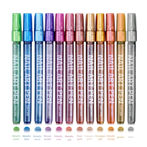 12 Pcs Peal Metal Color
