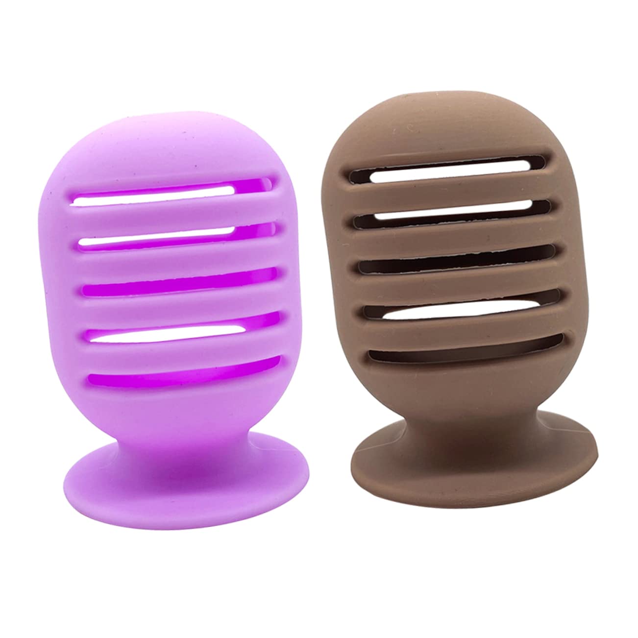 Minkissy 2-Pack Silicone Makeup Sponge Holder & Beauty Egg Storage Box - Travel Makeup Organizer for Blender Sponge, Toiletry & Cosmetics - Perfect for Travel, Home & Salon Use