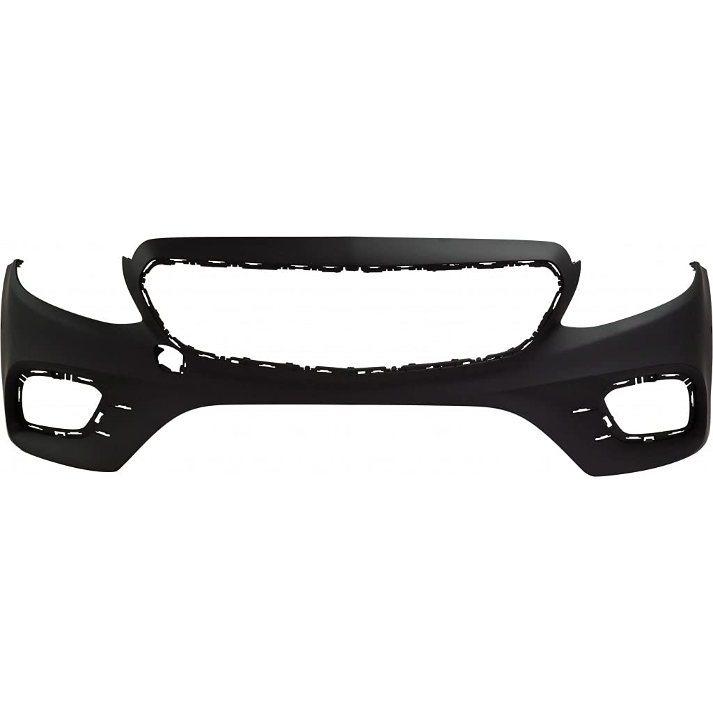 Mercedes-Benz E300 E350 Front Bumper Cover 2017-2020 | Primed Replacement with Active Park Assist Sensor Holes | Compatible with Sedan & Wagon Models | Direct Fit for MB1000533 21388527009999 | Perfect for Collision Repair & Car Restoration Projects