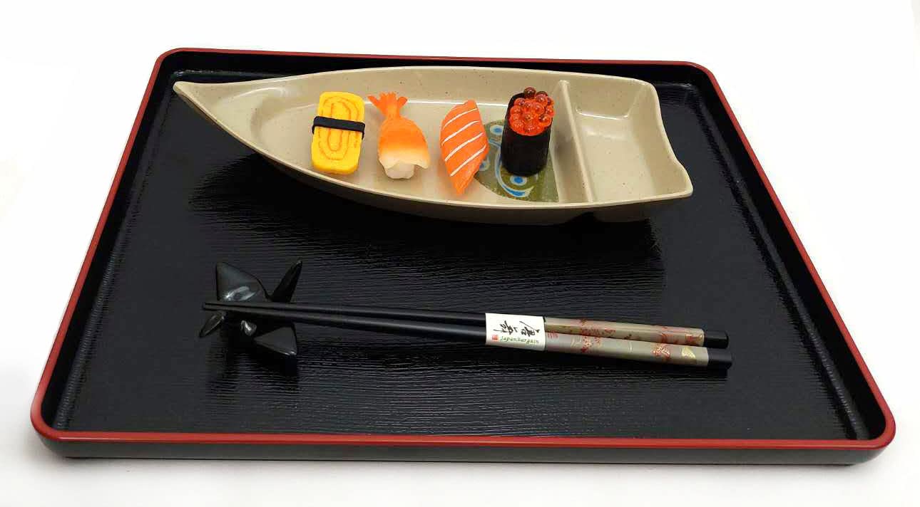 JapanBargain 4819 - Elegant Black Origami Crane Porcelain Chopstick Rests (Set of 12) | Japanese Wedding Favors & Table Decor for Guests | Perfect for Asian Dining, Sushi Parties & Special Occasions