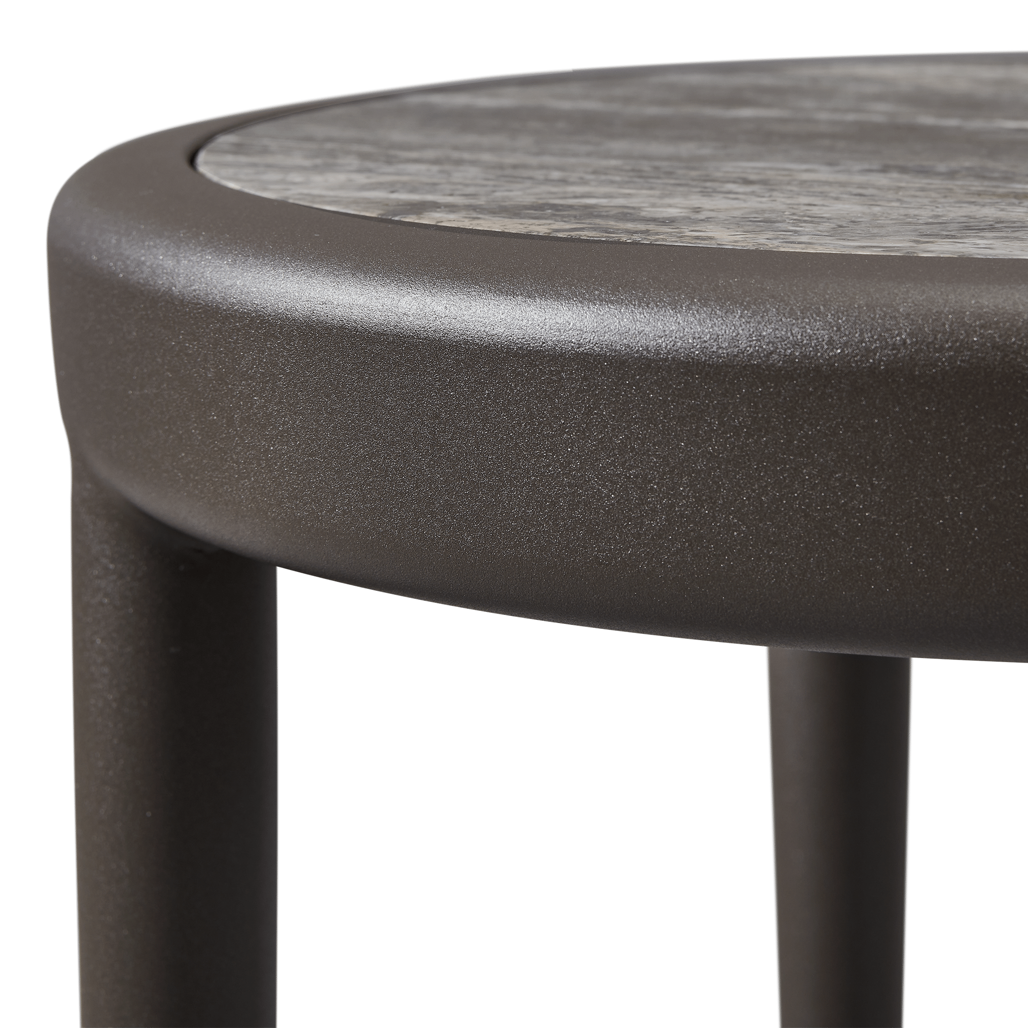 Andre Round Side Table - Modern End Table for Living Room, Bedroom, or Office - Perfect for Coffee, Books, and Decor