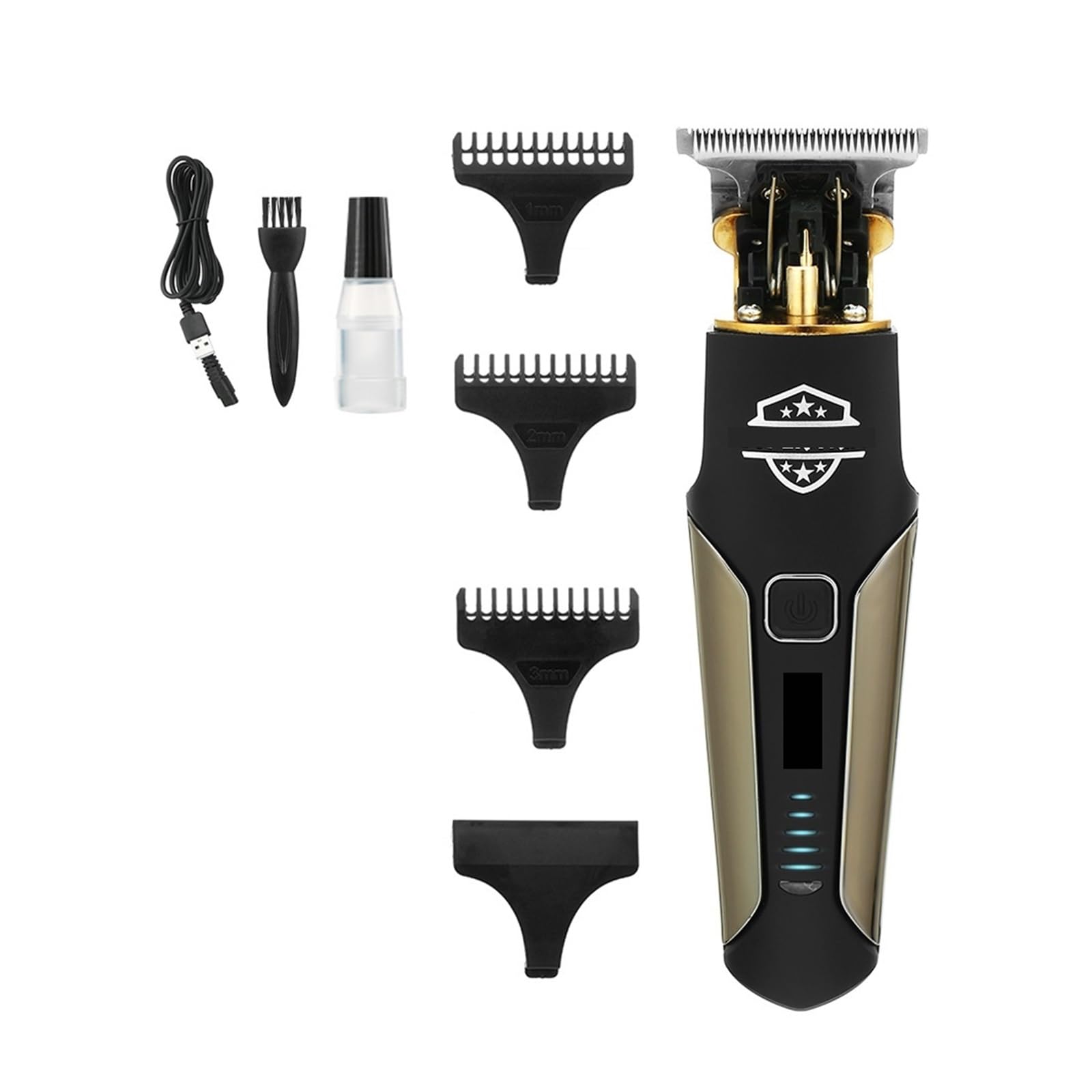 Professional Electric Hair Clipper for Men - V-287 Lightweight Cordless Trimmer for Home Barbering & DIY Haircuts, Beard & Mustache Grooming | Portable Rechargeable Shaver for Travel & Personal Use