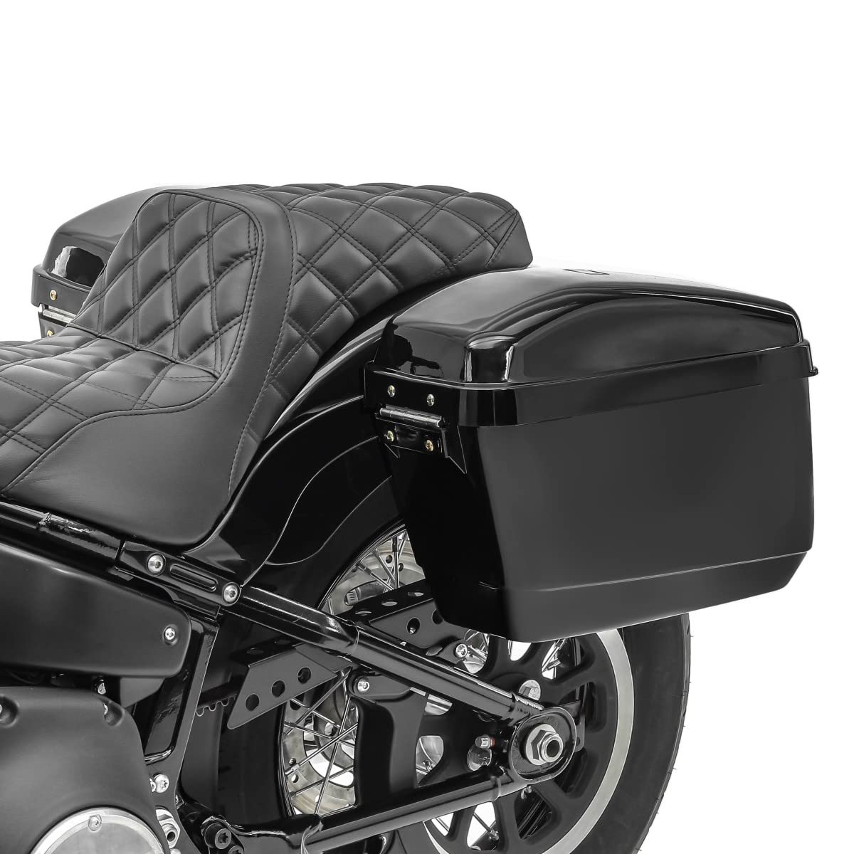 20L Hard Saddlebags for Cruiser & Sport Bikes - CB43358 Compatible Motorcycle Luggage | Perfect for Long Rides & Road Trips