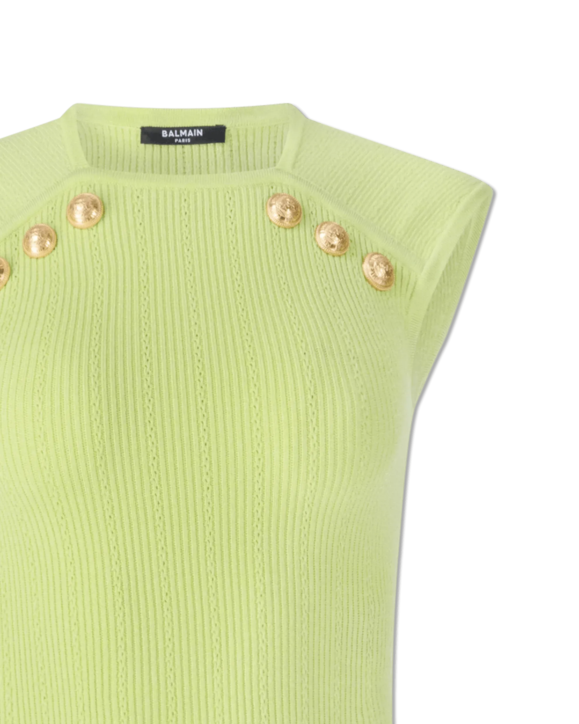 Button Detail Pointelle Top - Women's Lace Knit Blouse for Casual & Office Wear | Elegant & Comfortable Fashion Top for Everyday Outfits