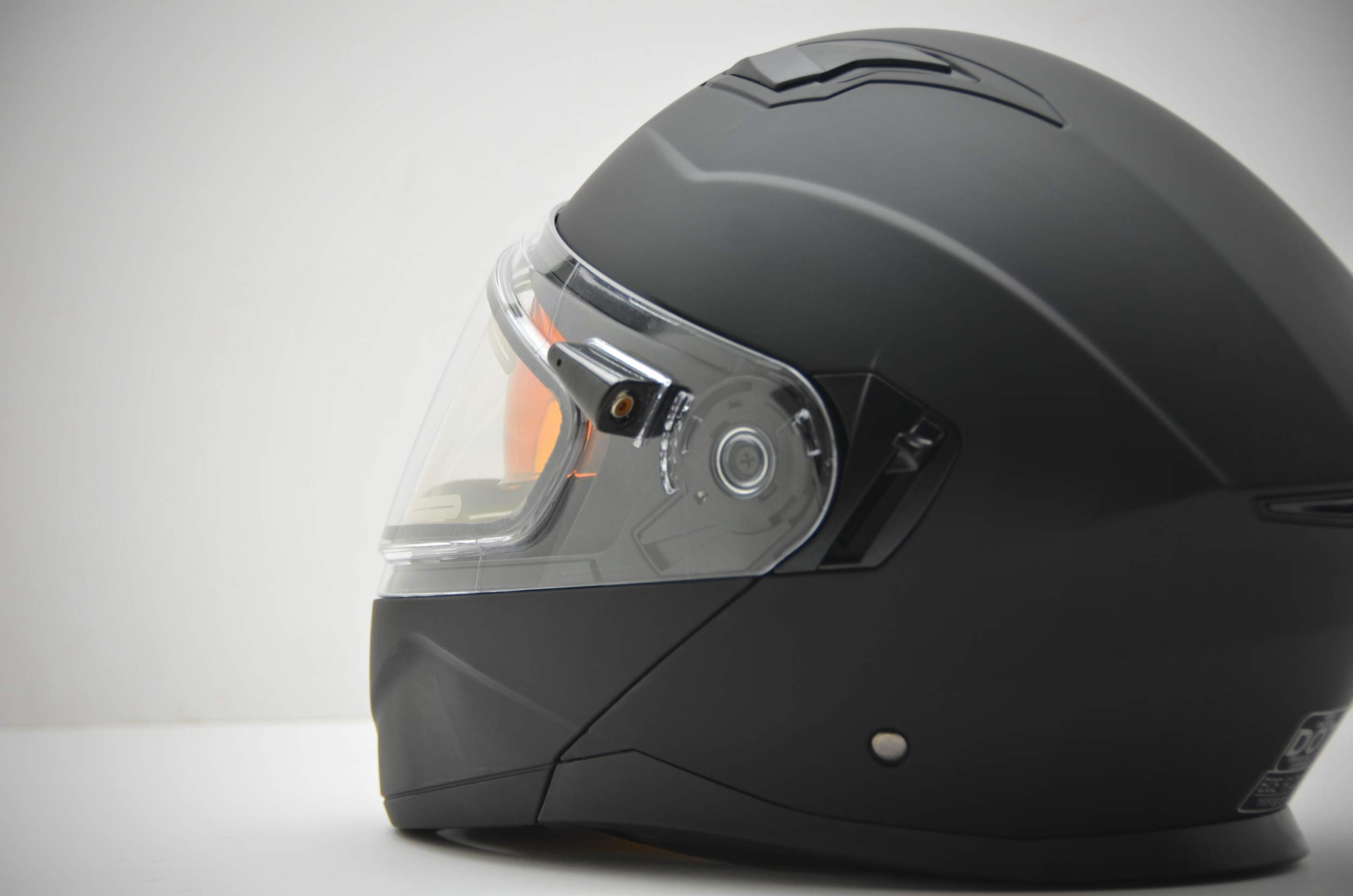 Caldera Electric Snow 2 Modular Snowmobile Helmet - Matte Black 2XL - Custom Fit for Winter Sports & Extreme Cold Weather Riding