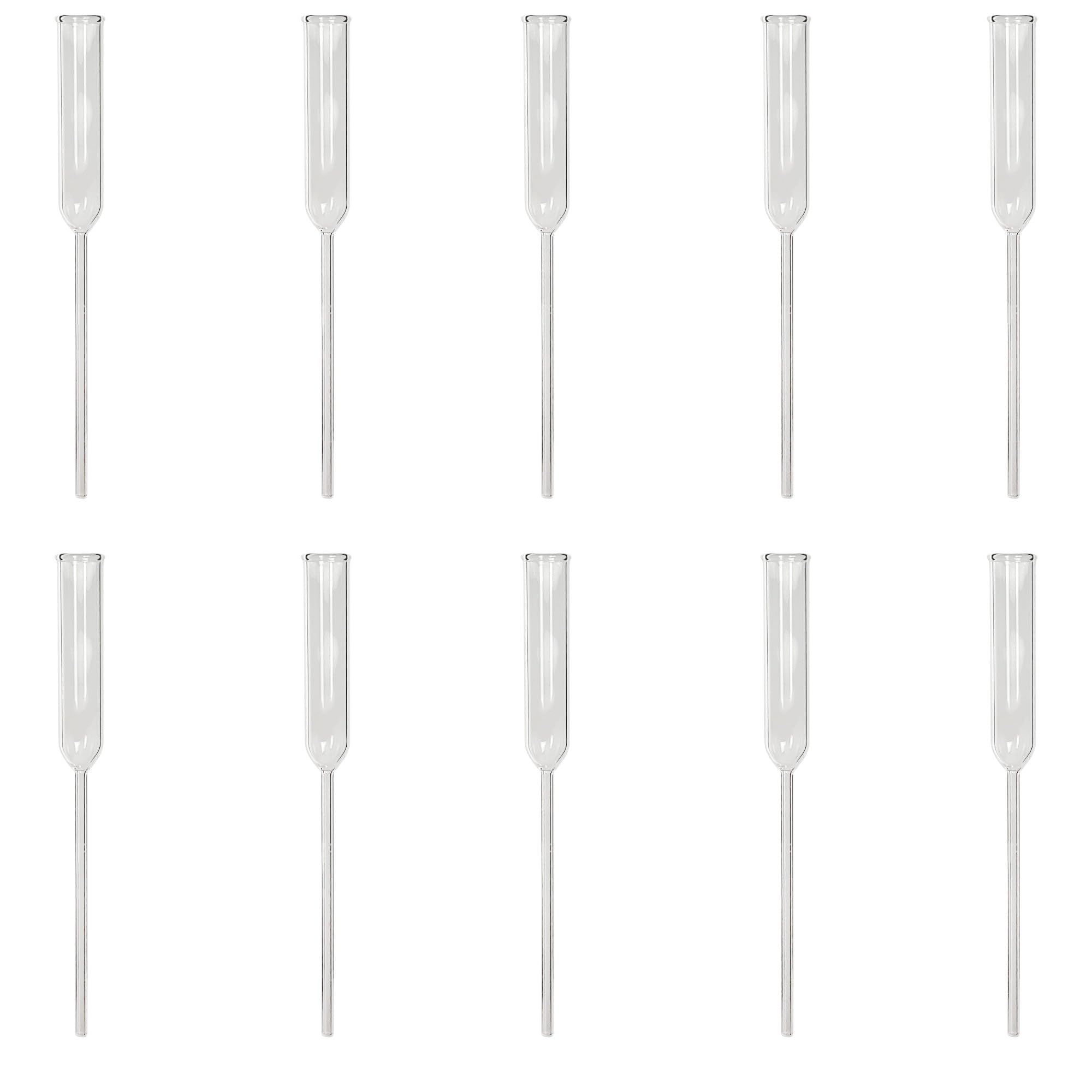 10 Pack Thistle Tube with Funnel Top - TTS-5-3-4-10 - Laboratory Glassware for Chemistry Experiments & Liquid Transfer