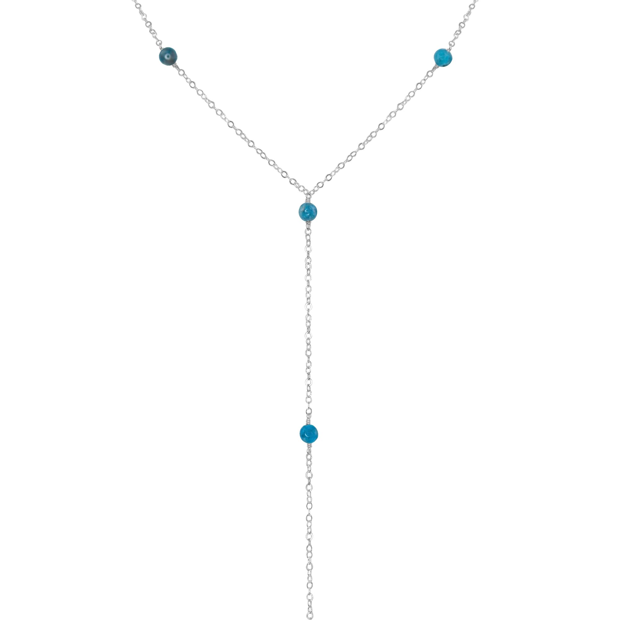 Elegant Apatite Sterling Silver Y Necklace for Women | Perfect for Everyday Wear & Special Occasions