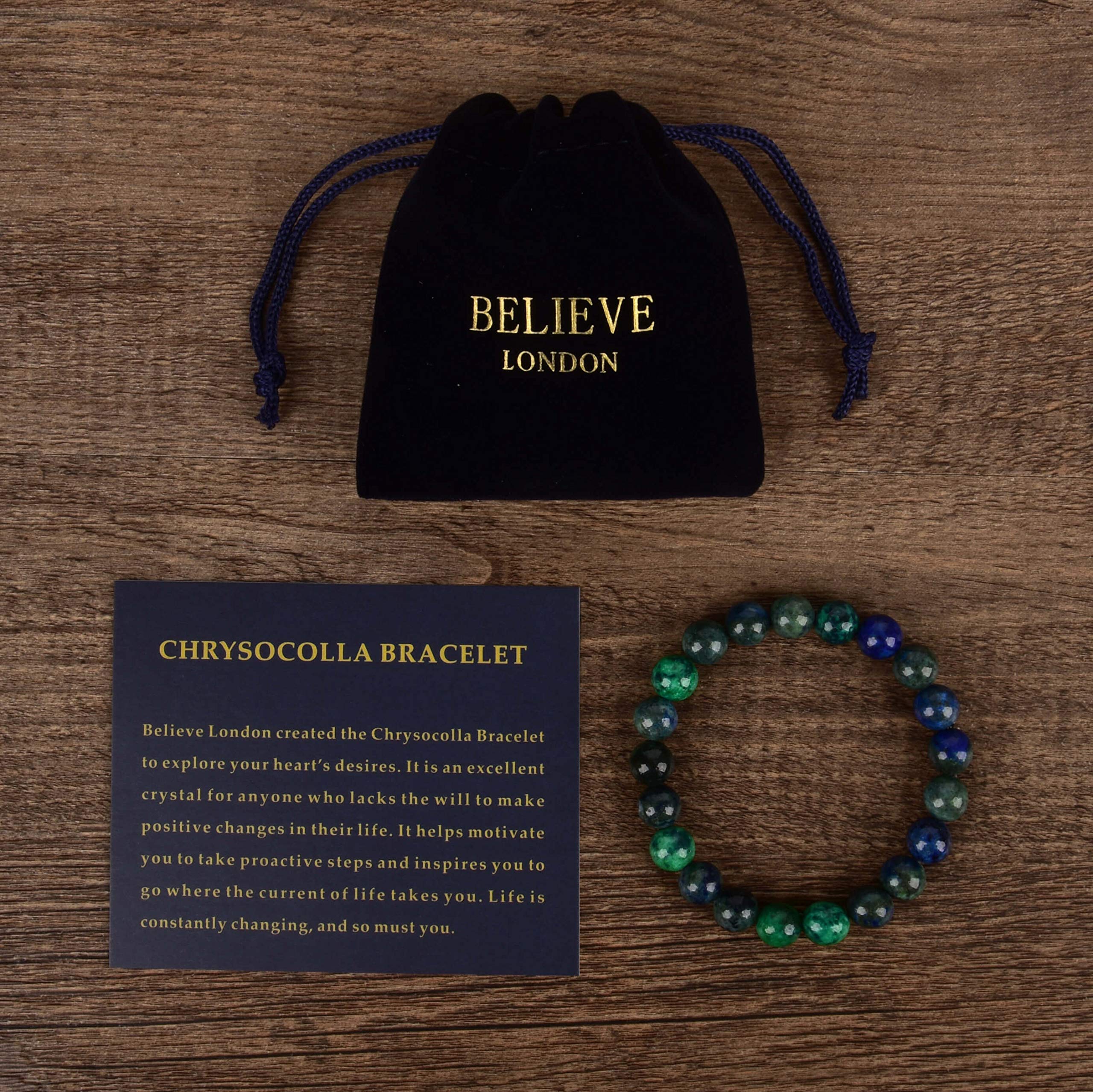 Believe London Gemstone Chakra Bracelet - Natural Healing Crystal for Anxiety Relief, Stress Reduction & Reiki Energy - Yoga Meditation Accessory - Semi-Precious Stone Jewelry for Spiritual Wellness & Positive Vibes