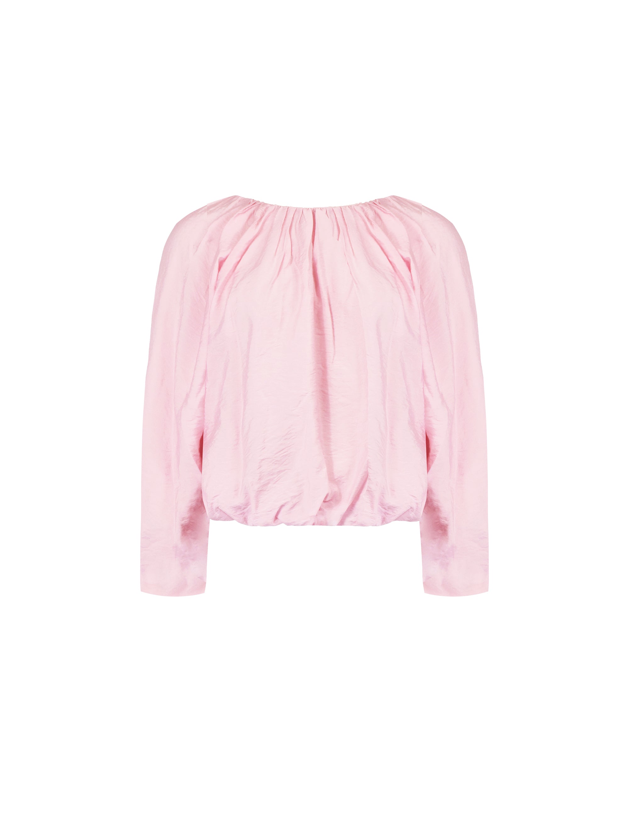 Stylish Pink Blouson Sleeve Top for Women | Trendy Puff Sleeve Blouse | Perfect for Casual Outings, Date Nights & Office Wear