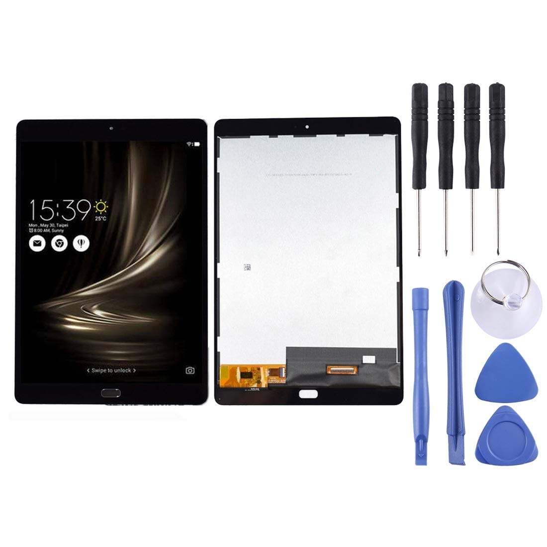 Original ASUS ZenPad Z10 ZT500KL LCD Screen Replacement - Full Assembly with Digitizer (Black) | Cracked Display Repair Kit for Tablet | Perfect for Home, Office & Travel Use