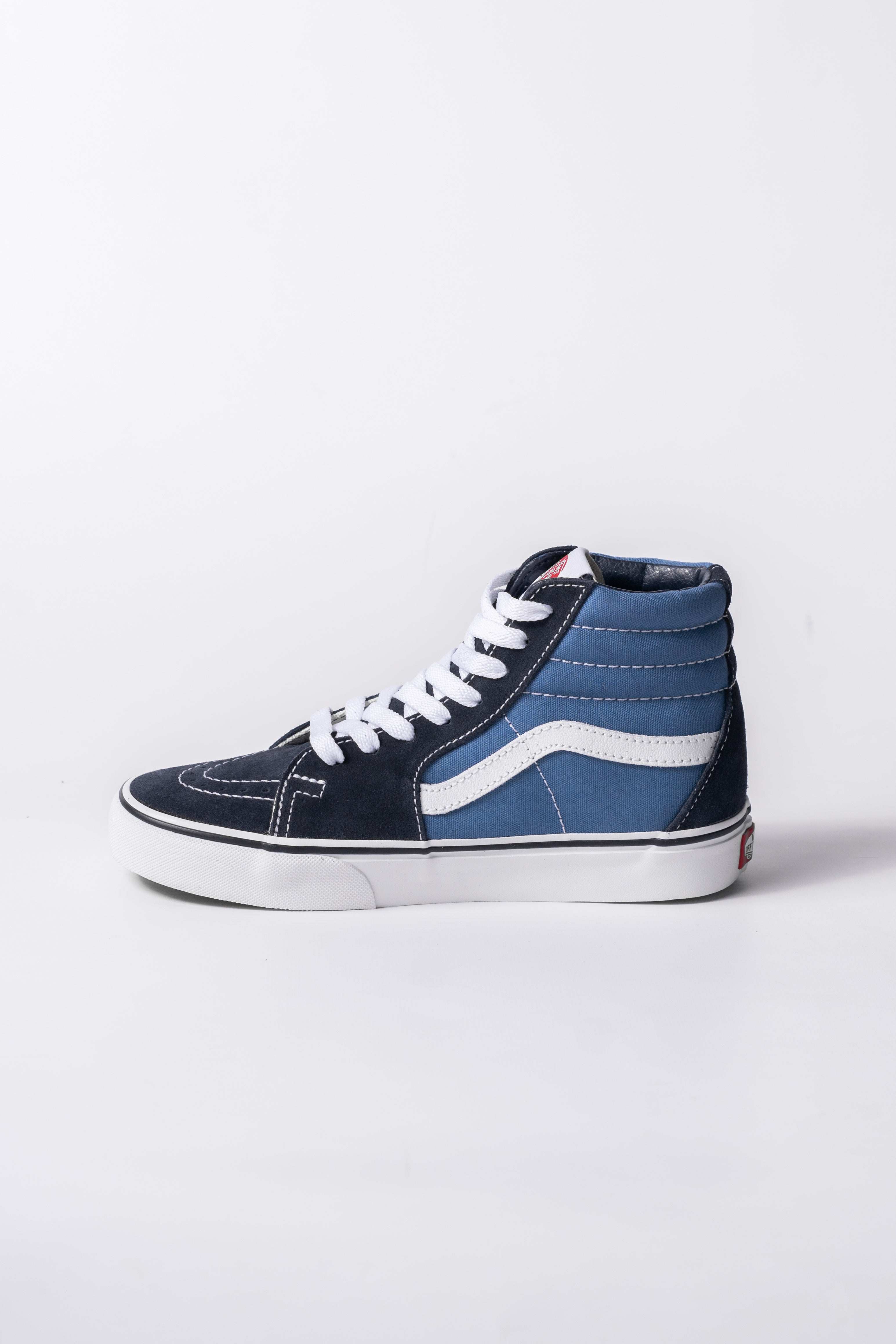 Vans Sk8-Hi Classic Navy Blue Skate Shoes for Men & Women - High-Top Sneakers for Skateboarding, Casual Wear & Street Style