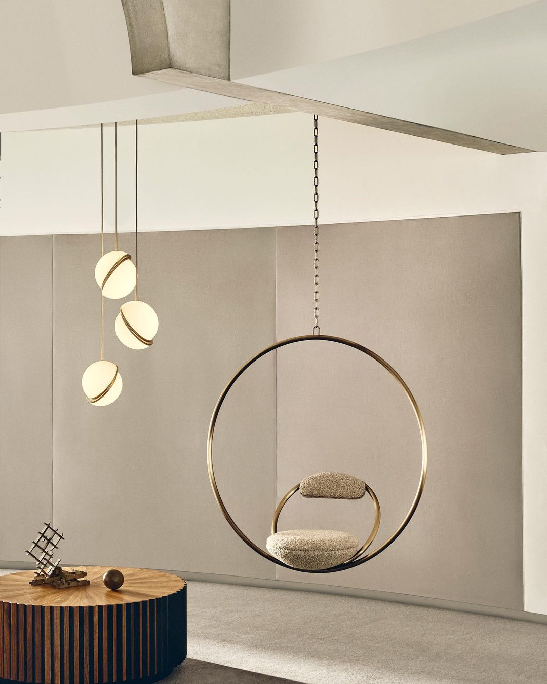 Modern Crescent Moon Pendant Light - Elegant Hanging Chandelier for Bedroom, Living Room & Dining Room - Perfect for Boho, Farmhouse & Minimalist Decor