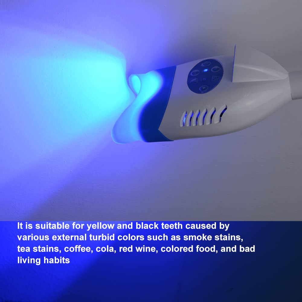 Professional LED Teeth Whitening Machine with 36W Cold Light & Remote Control - Fast Dental Whitening Accelerator for Home Use, 110V - Perfect for Smile Brightening & Special Occasions