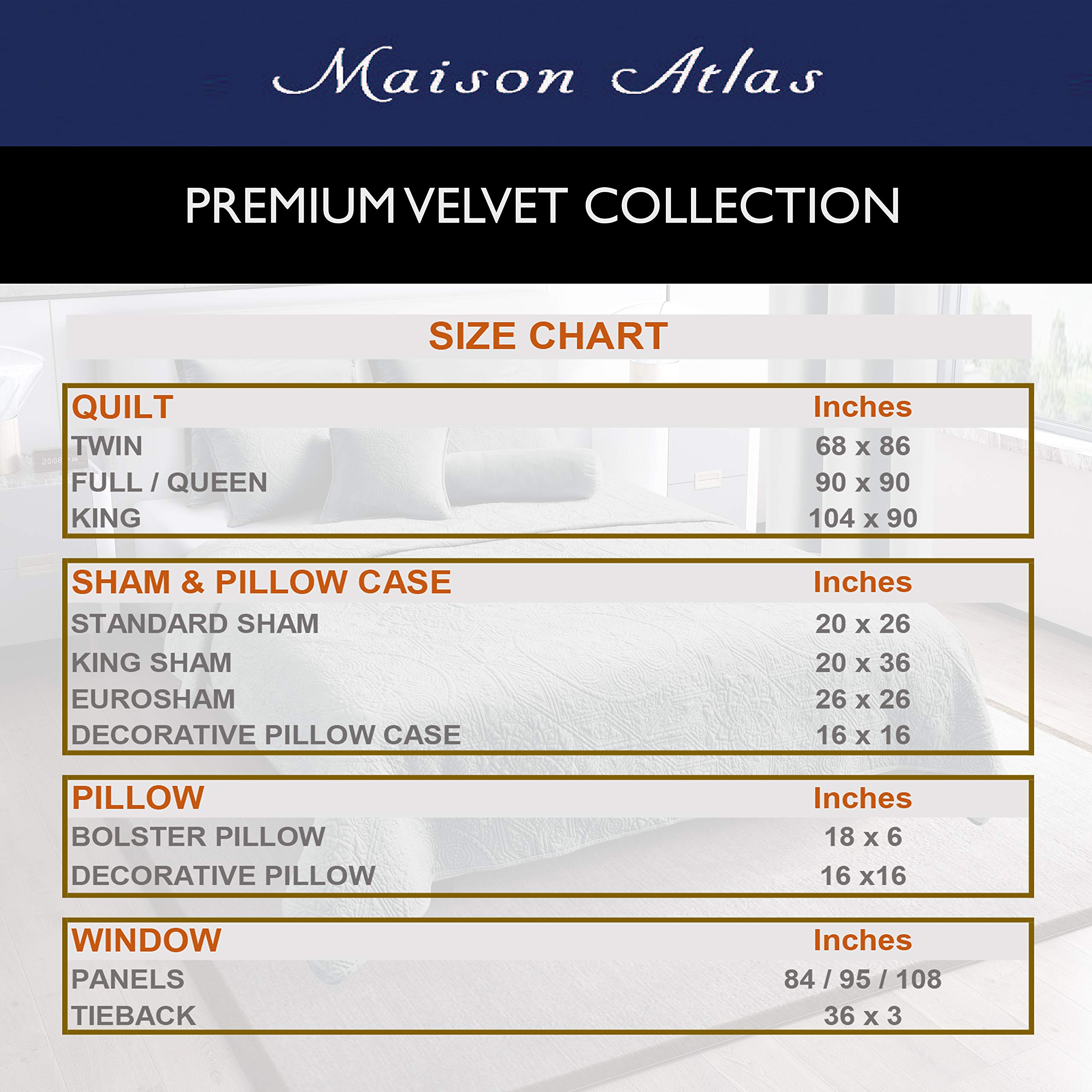 Premium Velvet Quilt - Charlotte Collection with Cotton Backing & Batting - King Size Navy Blue - Luxurious Bedding for Cozy Nights & Elegant Bedroom Decor