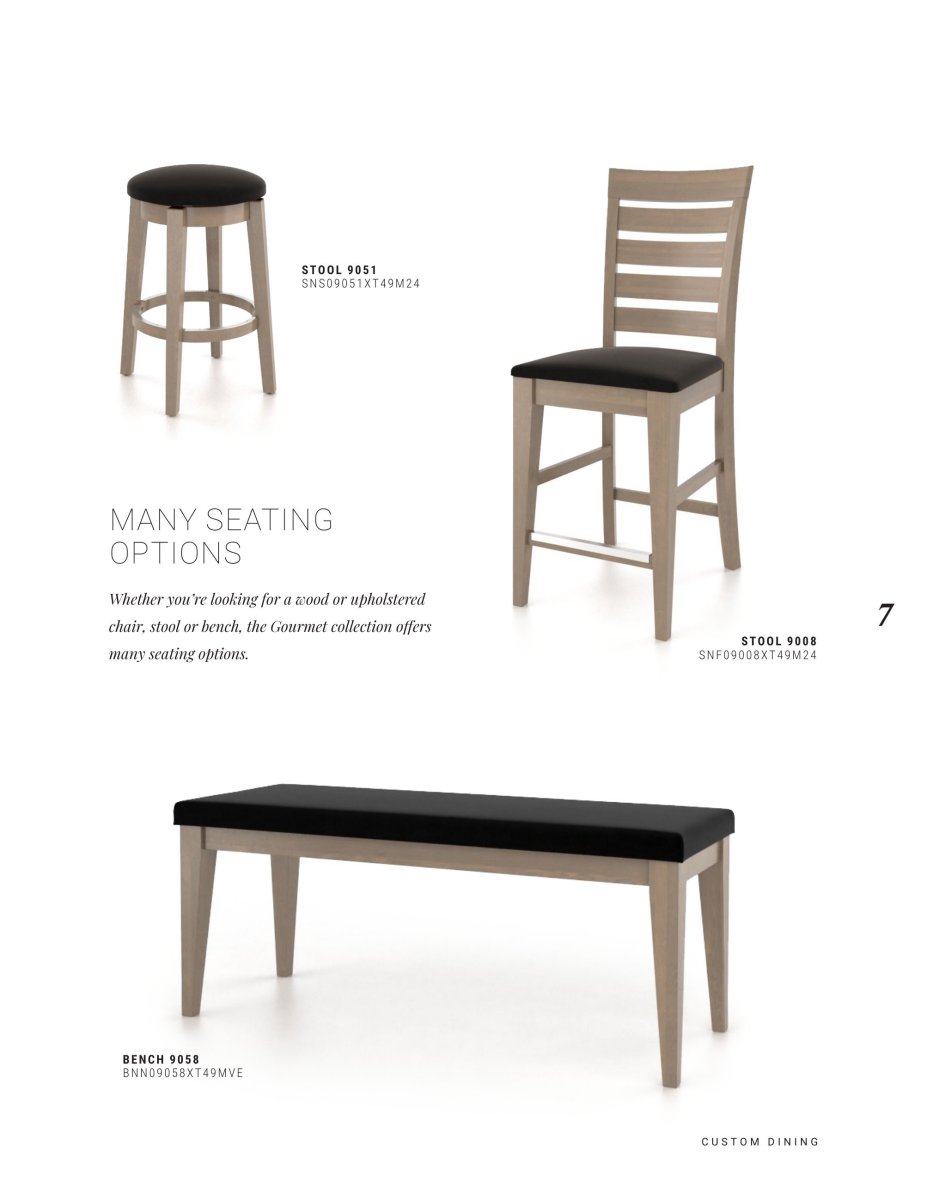 Custom Canadel Dining Table Set - Premium Gourmet Kitchen Furniture for Elegant Dining Rooms & Entertaining Guests