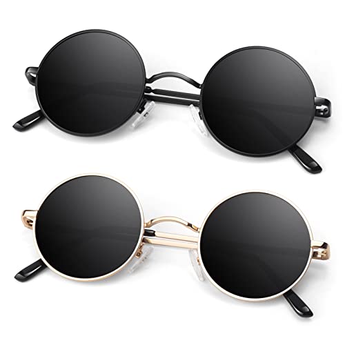 B1- Black Frame Black Lens + Golden Frame Black Lens
