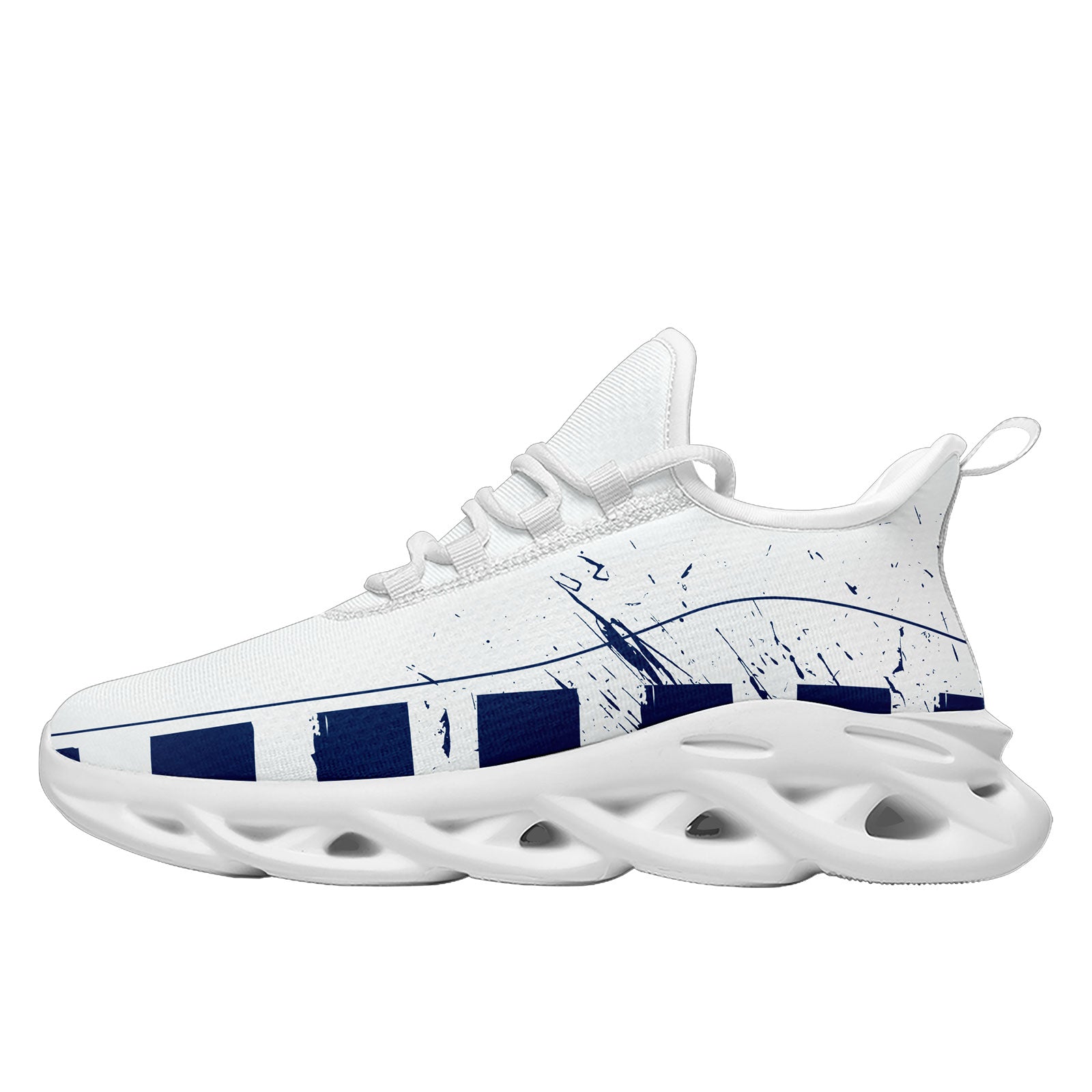 Custom Blue & White Indianapolis MaxSoul Shoes and Hat Set - Personalized Sports Fan Combo Gift for Men (D020264-14) | Perfect for Game Day, Collectibles & Streetwear Fashion