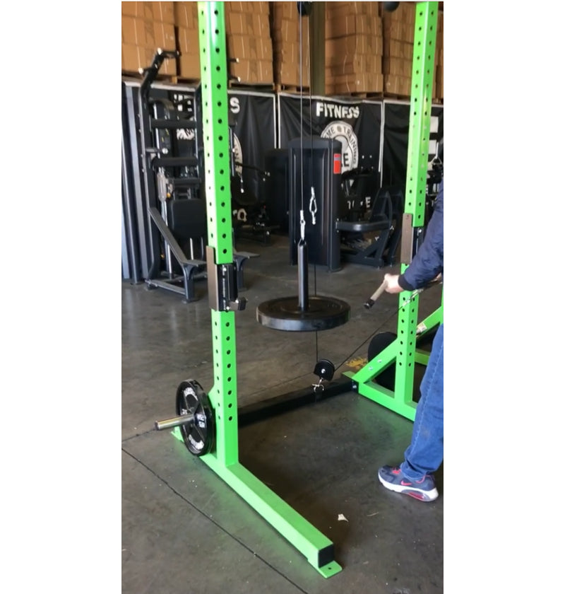 Plate Loaded High/Low Pulley Attachment for Home Gym - Strength Training Equipment for Arms, Shoulders & Back Workouts