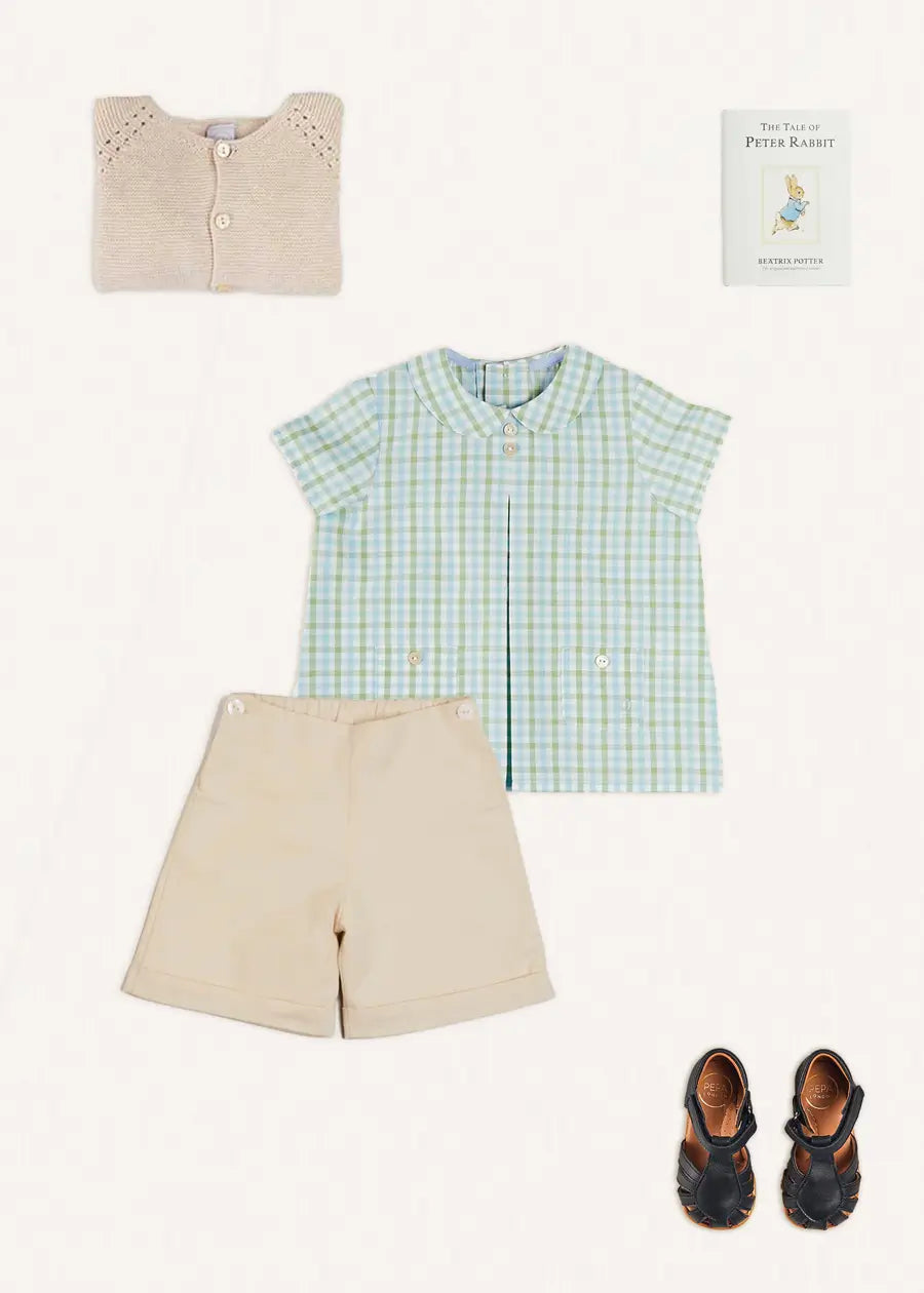 Maxwell Gingham Shirt for Toddler Boys - Stylish & Comfortable Cotton Button-Up Shirt for Kids - Perfect for Playdates, School & Family Outings
