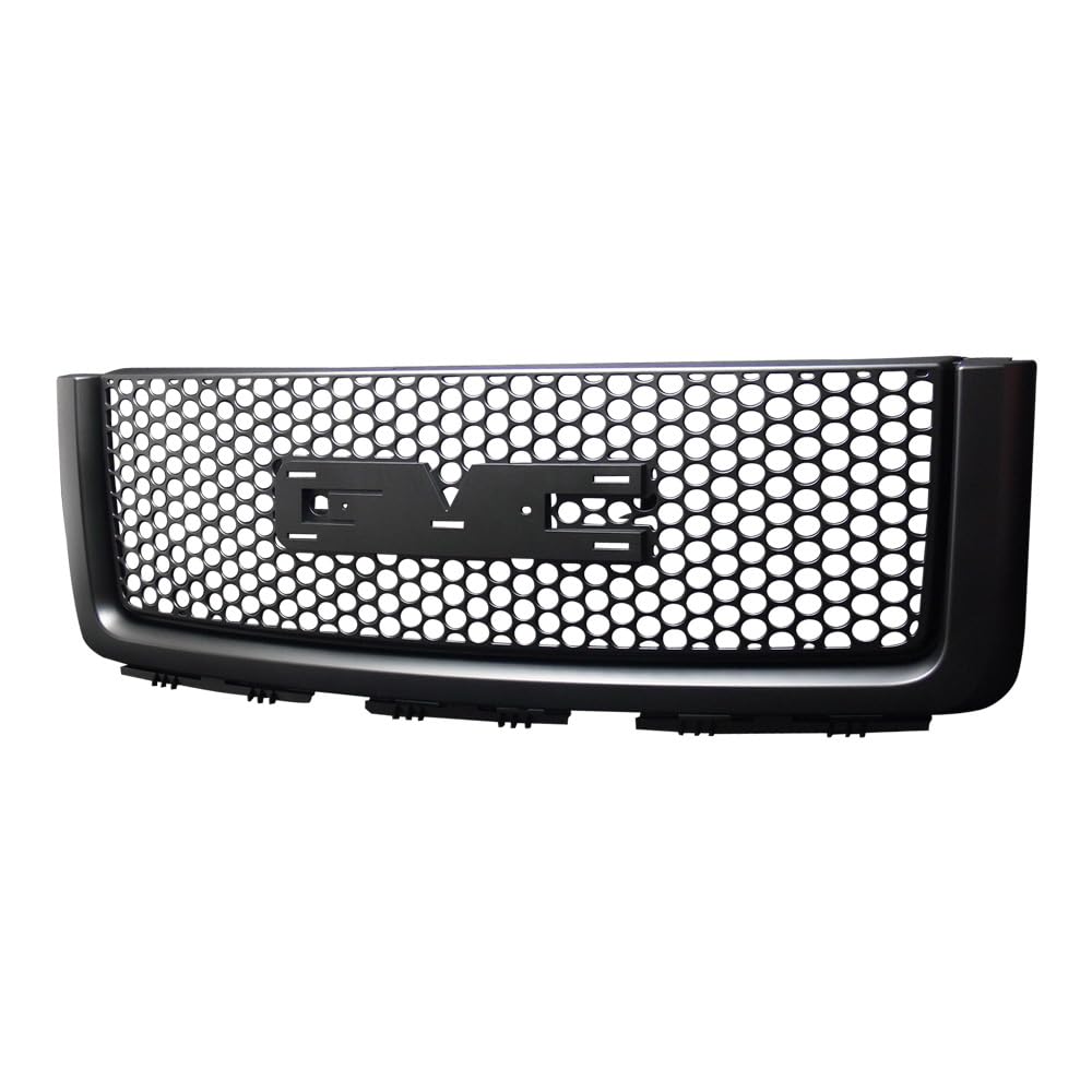 Black ABS Mesh Front Bumper Grill for GMC Sierra Denali - Durable & Stylish Upgrade for Off-Road & Urban Driving