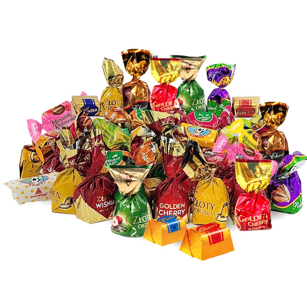 SECRETS OF SIBERIA - Premium Polish Candy Assortment Box | Variety Pack of Famous Chocolate Caramel Wafers & Jelly Candies | Perfect for Parties, Gifts & Snacking