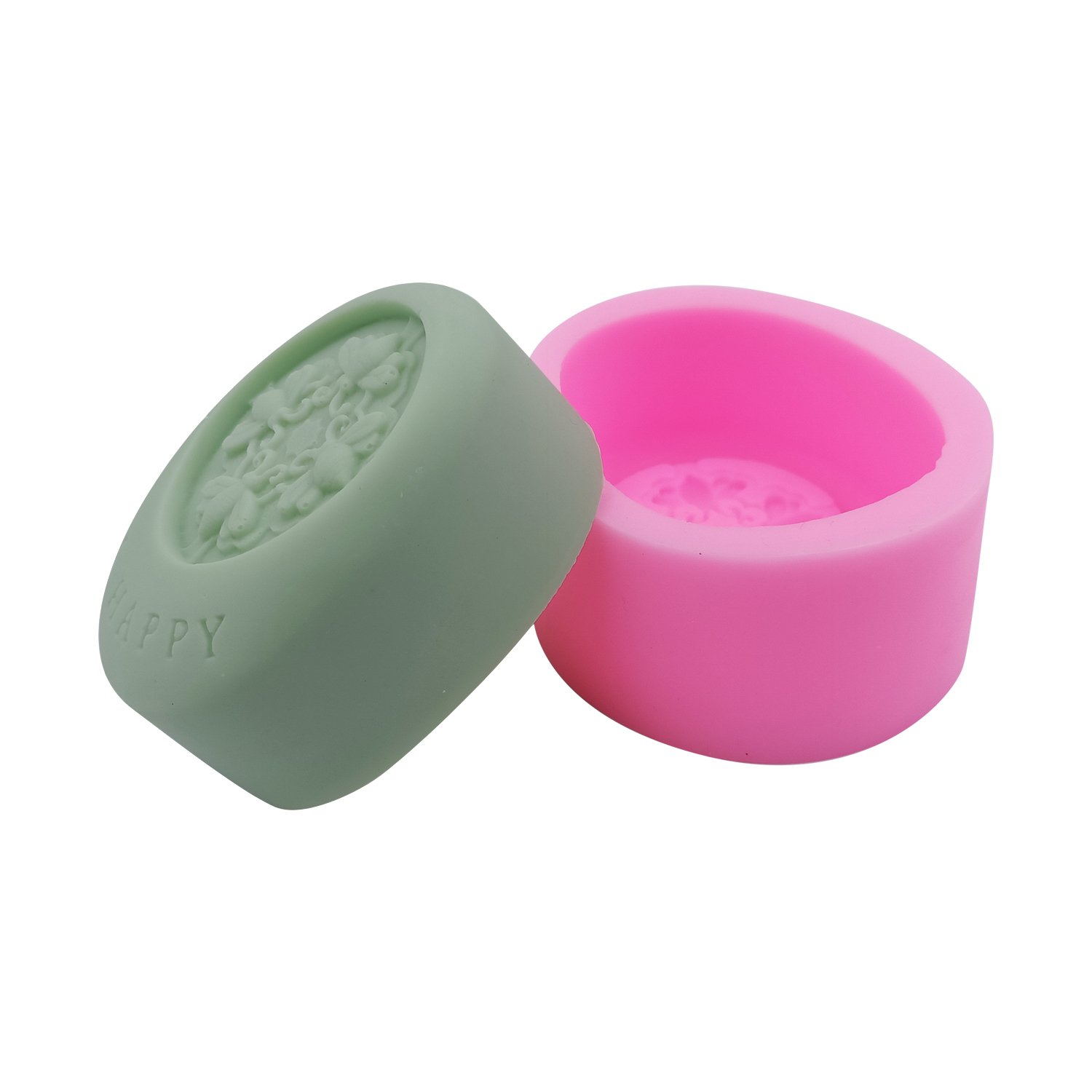 Bee Happy Silicone Soap & Candle Molds - DIY Craft Molds for Resin, Wax, Soap Making - Perfect for Home Decor, Wedding Favors, and Handmade Gifts