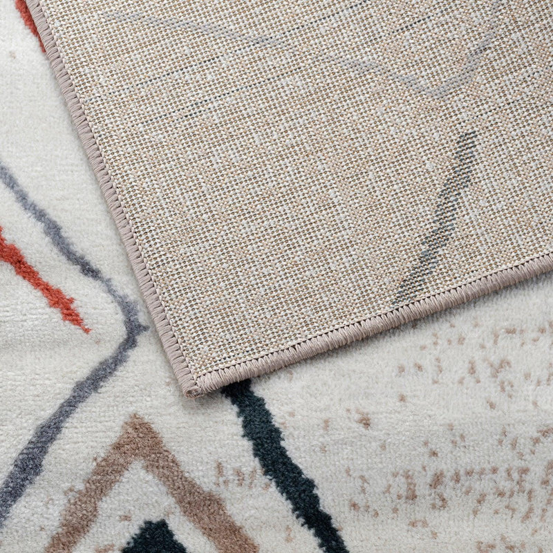 Southwestern Geometric Indoor Area Rug or Runner Rug - Boho Chic Home Decor for Living Room, Bedroom, or Entryway