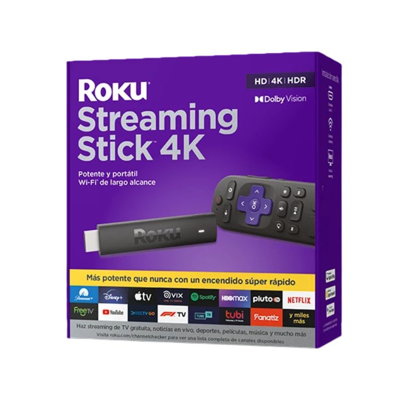 Roku Streaming Stick 4K HDR with Dolby Vision - Model 3820R (2021) | Ultra HD Streaming Device for Netflix, Hulu, Disney+ | Perfect for Home Entertainment & Movie Nights