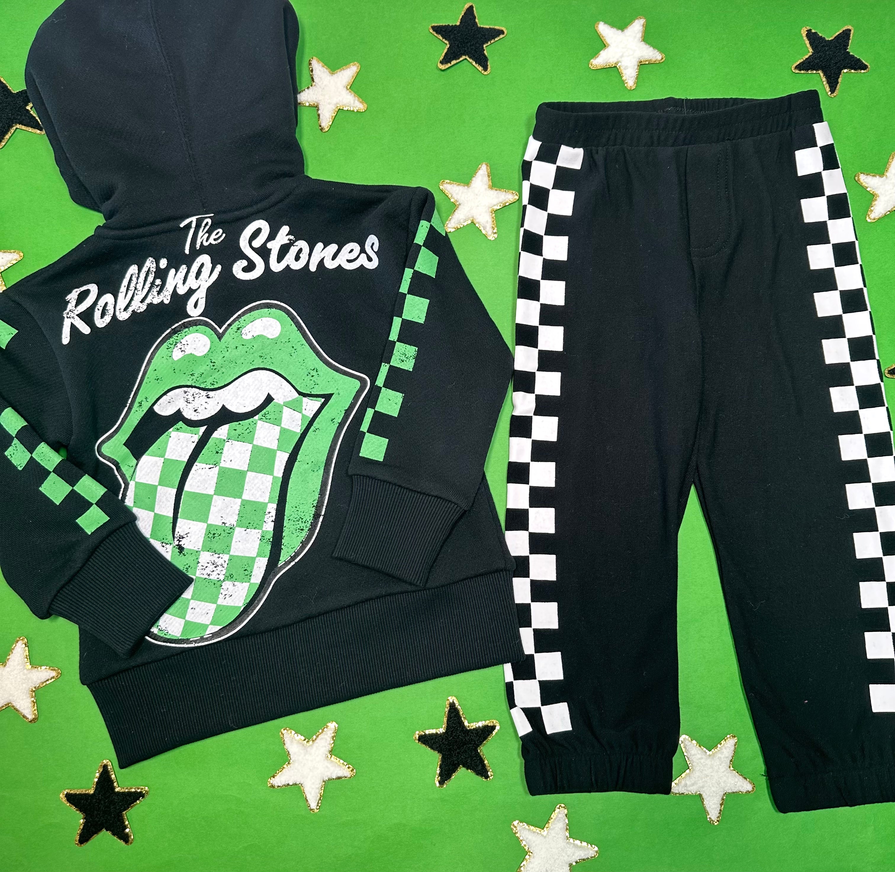 Rolling Stones Zip Up Hoodie - Vintage Rock Band Merchandise | Men's & Women's Pullover Sweatshirt for Concerts & Casual Wear