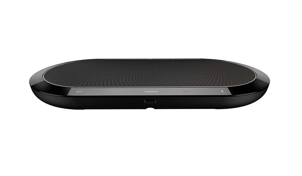 Jabra Speak 810 MS Teams Certified Bluetooth Conference Speaker with USB-A Cable - Wireless Meeting Speakerphone for Large Rooms, Compatible with Laptop, Smartphone & Tablet (Renewed) - Perfect for Remote Work, Video Conferencing & Business Calls